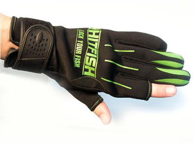 Перчатки HITFISH Glove-01 цв. Зеленый  р. L - купить по доступной цене Интернет-магазине Наутилус