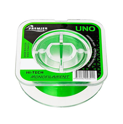 Леска Premier Fishing Uno Nylon d0,16мм 2,80кг 100м зеленый - купить по доступной цене Интернет-магазине Наутилус