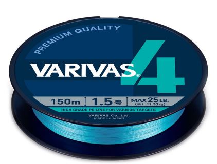 Шнур Varivas PE4 #1,5 150м цв. water blue - купить по доступной цене Интернет-магазине Наутилус