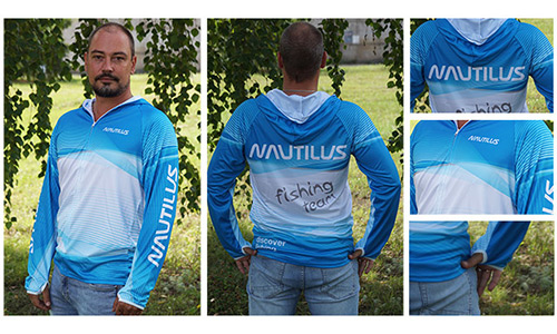 Джерси с капюшоном Nautilus Blue р-р  M (double row) - купить по доступной цене Интернет-магазине Наутилус