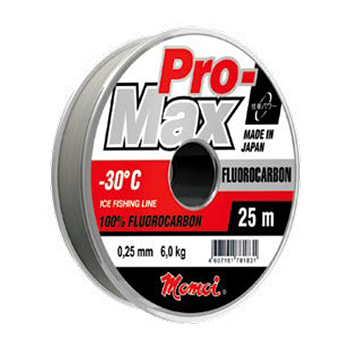 Леска Momoi Pro-Max Fluorocarbon 0.25мм 6.0кг 25м прозрачная